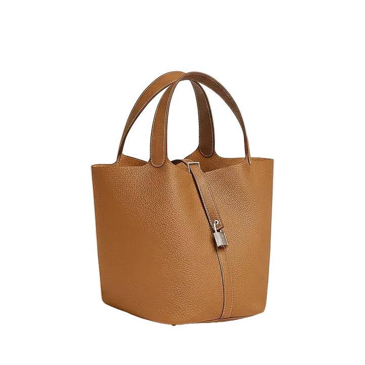 Hermes Picotin 18 Gold Leather PHW, Brand New, Ceritifed Authentic