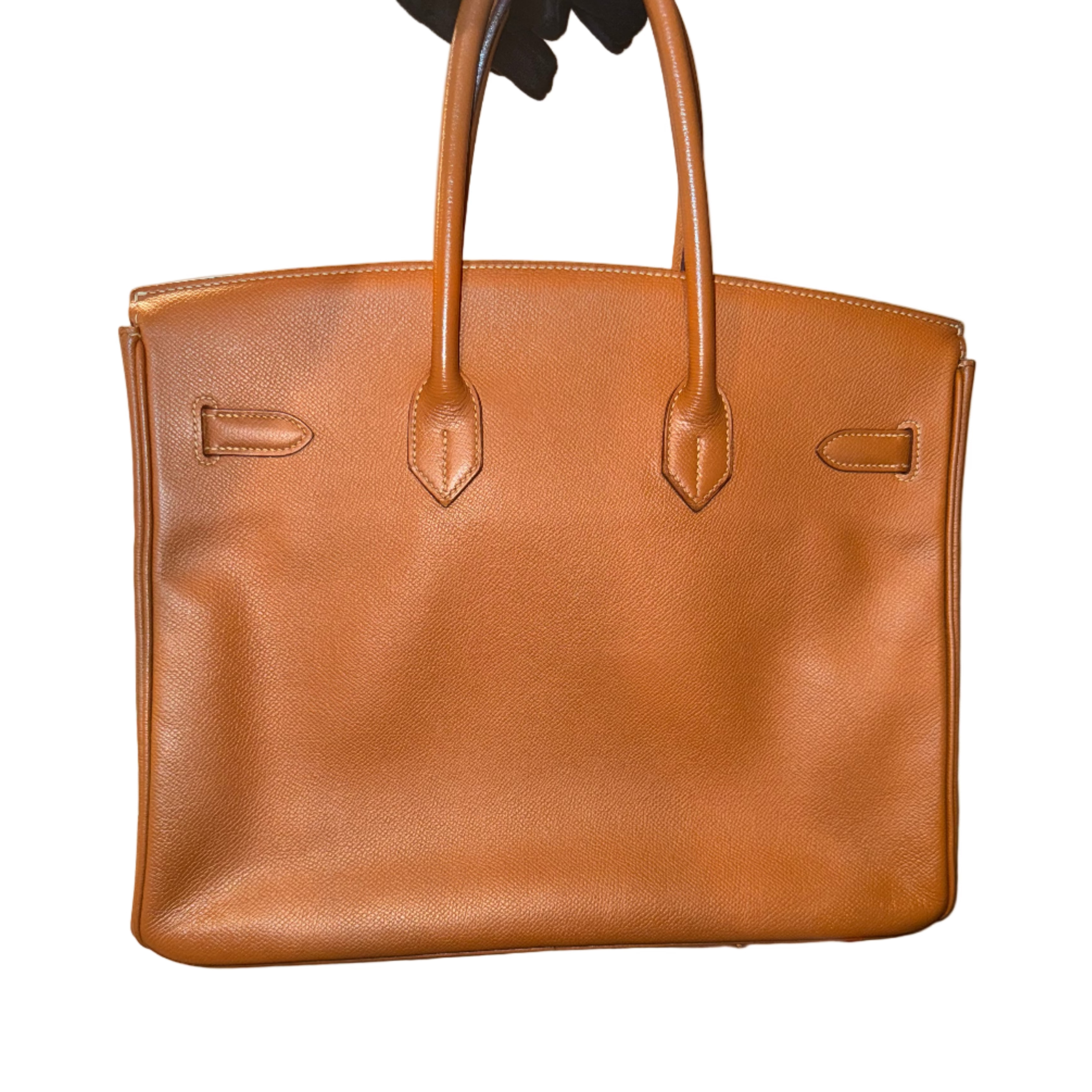 Hermès Birkin 35 Gold Espsom Leather GHW, Vintage 2002 Certified Authentic