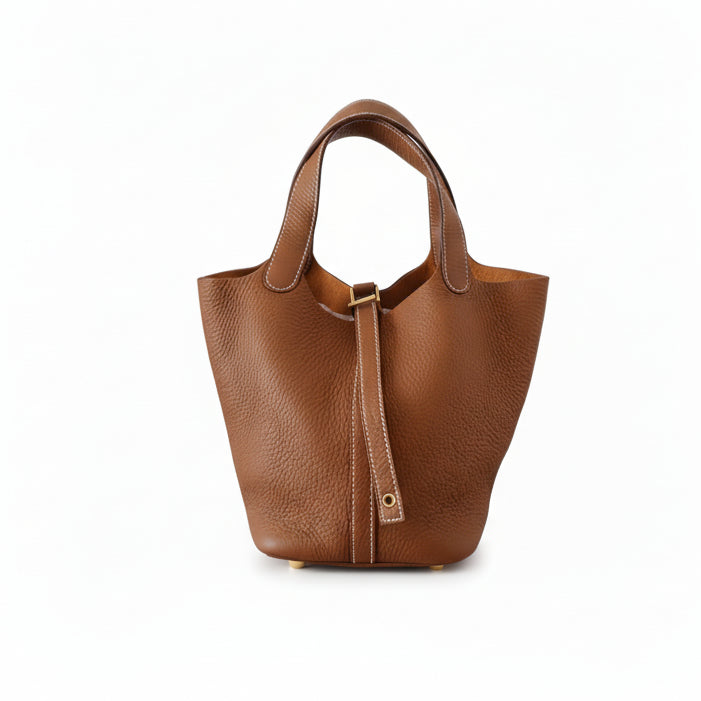 Hermes Picotin 18 Gold Leather PHW, Brand New, Ceritifed Authentic