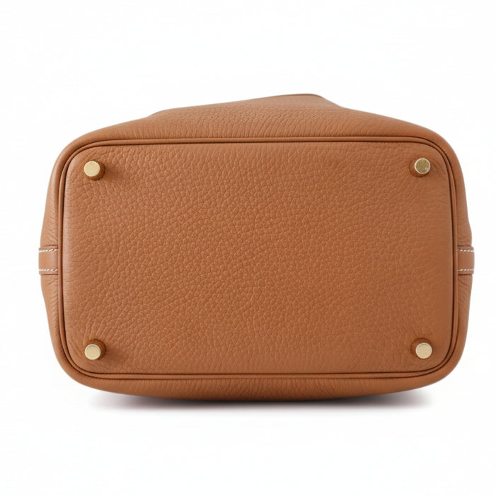 Hermes Picotin 18 Gold Leather PHW, Brand New, Ceritifed Authentic
