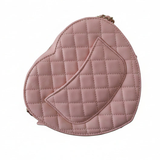 Chanel Heart Bag Light Pink Lambskin GHW, Certified Collector, New